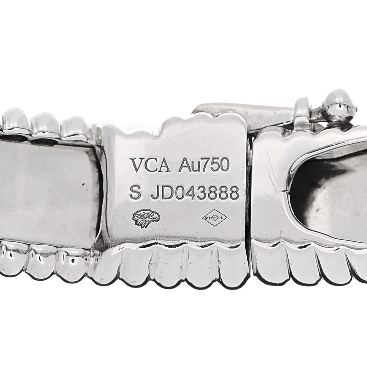 18K White Gold Perlee Bangle S 3