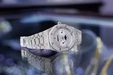Audemars Piguet — Audemars Piguet 25549ST "Iced Out" Royal Oak Day-Date Moonphase Bust Down — Watch — resale