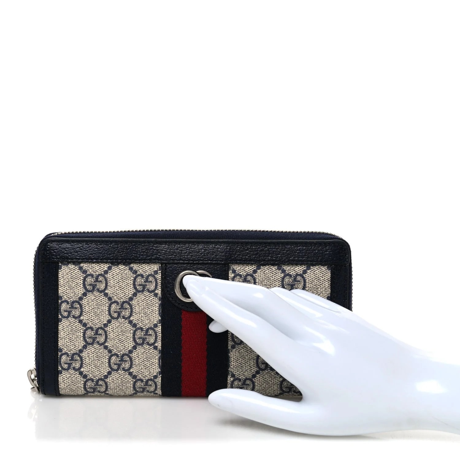 Textured Dollar Web Ophidia Zip Around Wallet 2