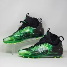 Under Armour Spotlight Lux MC LE Slime Football Cleats 3025376 001 Sz 14 NEW 2
