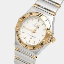 Omega Constellation 795.1203 Silver White Dial 18k Yellow Gold Stainless Steel 2