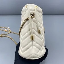 Gucci GG Marmont Mini Bucket Matelasse V-Quilted Chain 3