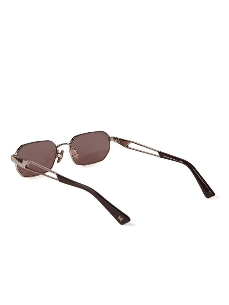 Hickmann Hi3248 Metal Rectangle Sunglasses — Rose Gold 3