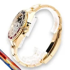Rolex GMTMaster II 116748SANR Black Dial Gold Diamonds 2