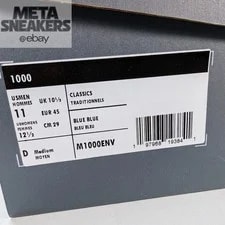 New Balance 1000 US 11 Retro Runner NB M1000ENV 2