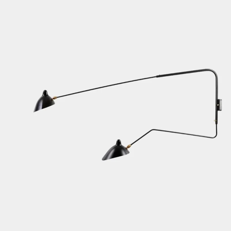 Serge Mouille — Serge Mouille Two-Arm Wall — lighting — resale