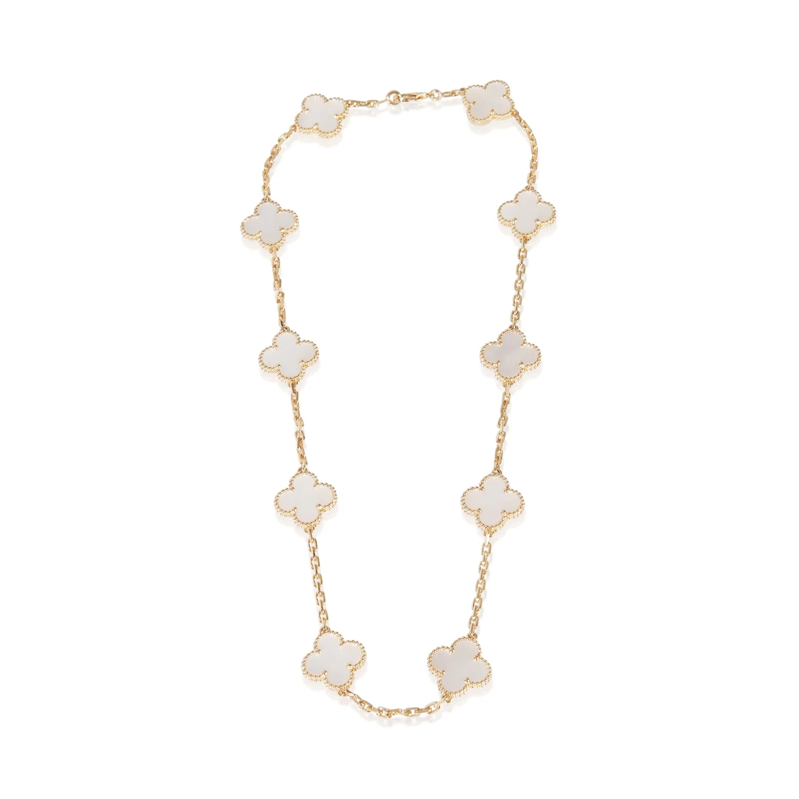 Van Cleef & Arpels Yellow Gold Mother of Pearl Alhambra 18k 2
