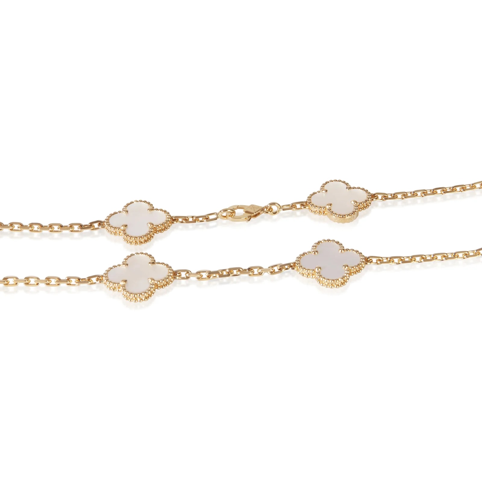 Van Cleef & Arpels Yellow Gold Mother of Pearl Alhambra 18k 3