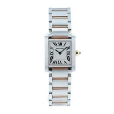 Cartier Tank Francaise Stainless Steel & 18k Gold 20mm Quartz 2384 2