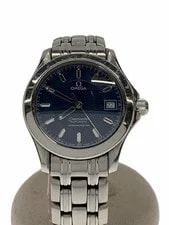Omega — Omega Seamaster Date Automatic Stainless Steel Navy — Watch — resale