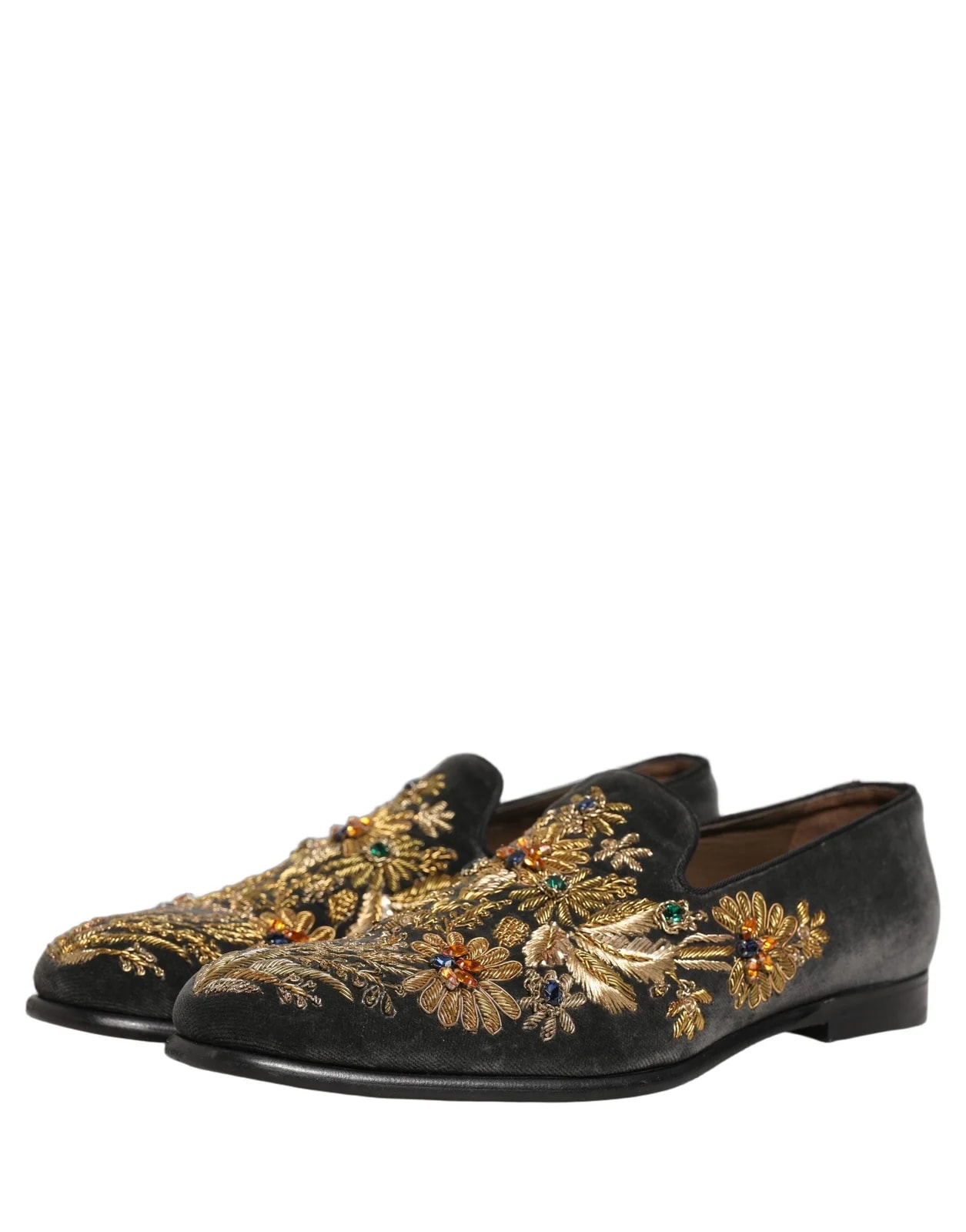 Dolce & Gabbana Embroidered Dress Loafers Shoes 4