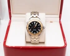 Omega Seamaster Diver 300M Automatic 41mm 2455.50.00 Black Dial Yellow Gold 4