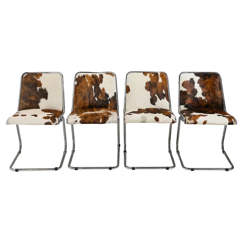 Set of 4 Pcs Mid-Century Italian Claudio Salocchi Dining Chairs 2