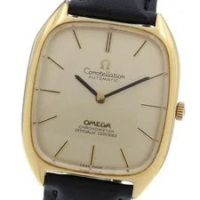 Omega — Omega Constellation 153.758 CAL.1011 Gold Automatic SS Square — Watch — resale