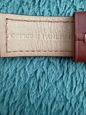 Panerai Leather Belt Brown 24mm Genuine Good Condition 3