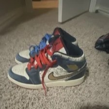 Jordan Air 1 Mid Top Basketball Lace Up 2
