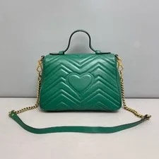 Gucci GG Marmont Small Quilted Wave Crossbody - Very Good #BL2W2K 2