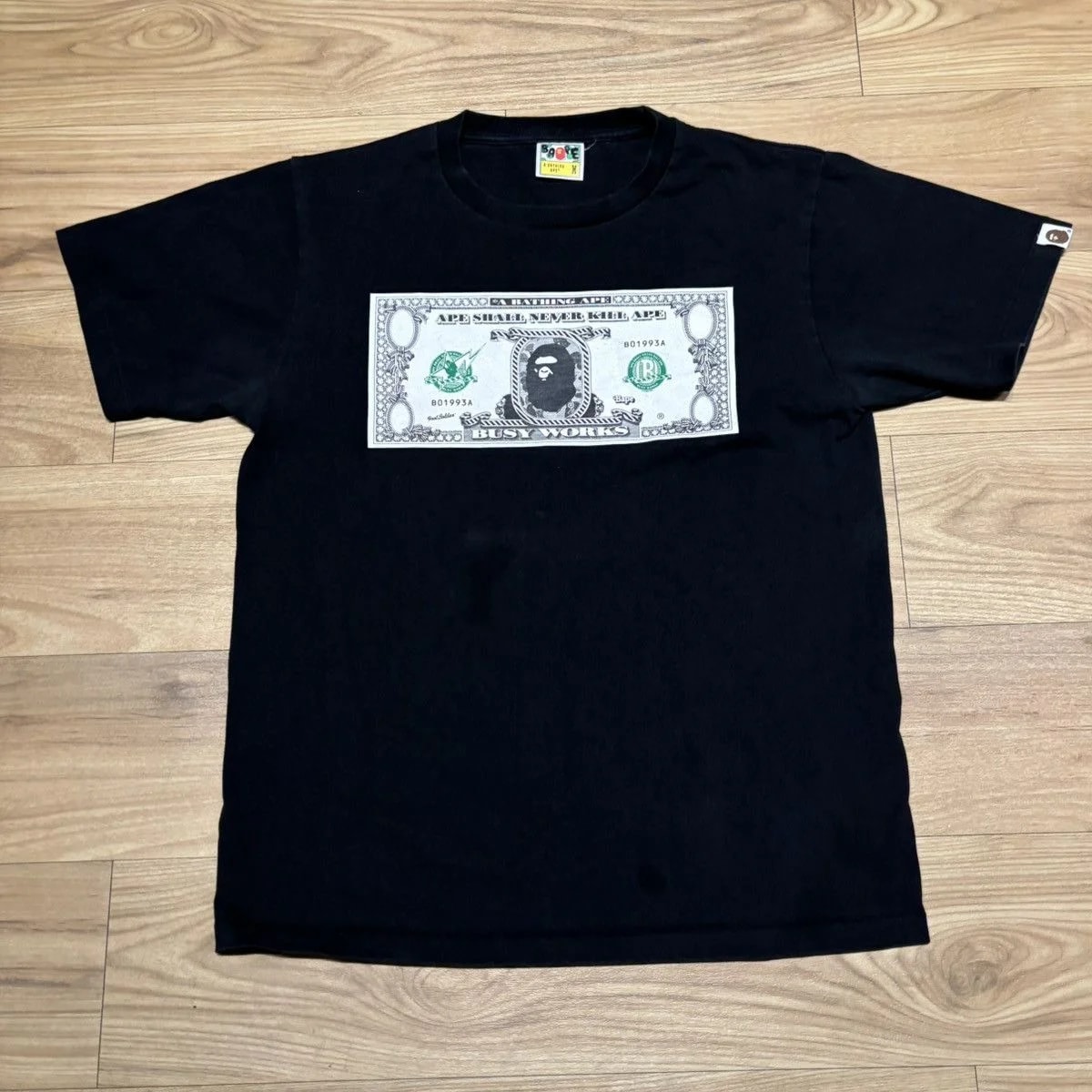 BAPE — Bape Banknote Tee — streetwear — resale