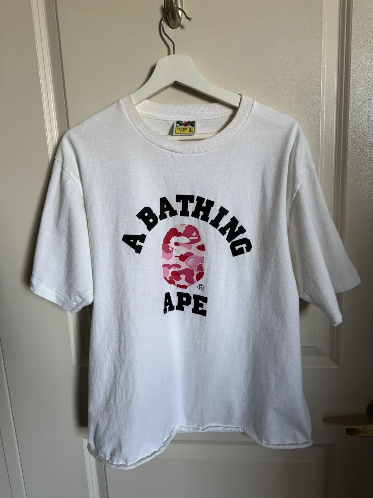BAPE — Bape College Logo Tee Tagged — streetwear — resale