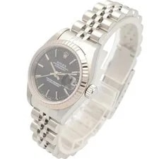 Rolex Datejust Y-series Black Bar 79174 AT K18WG SS 2