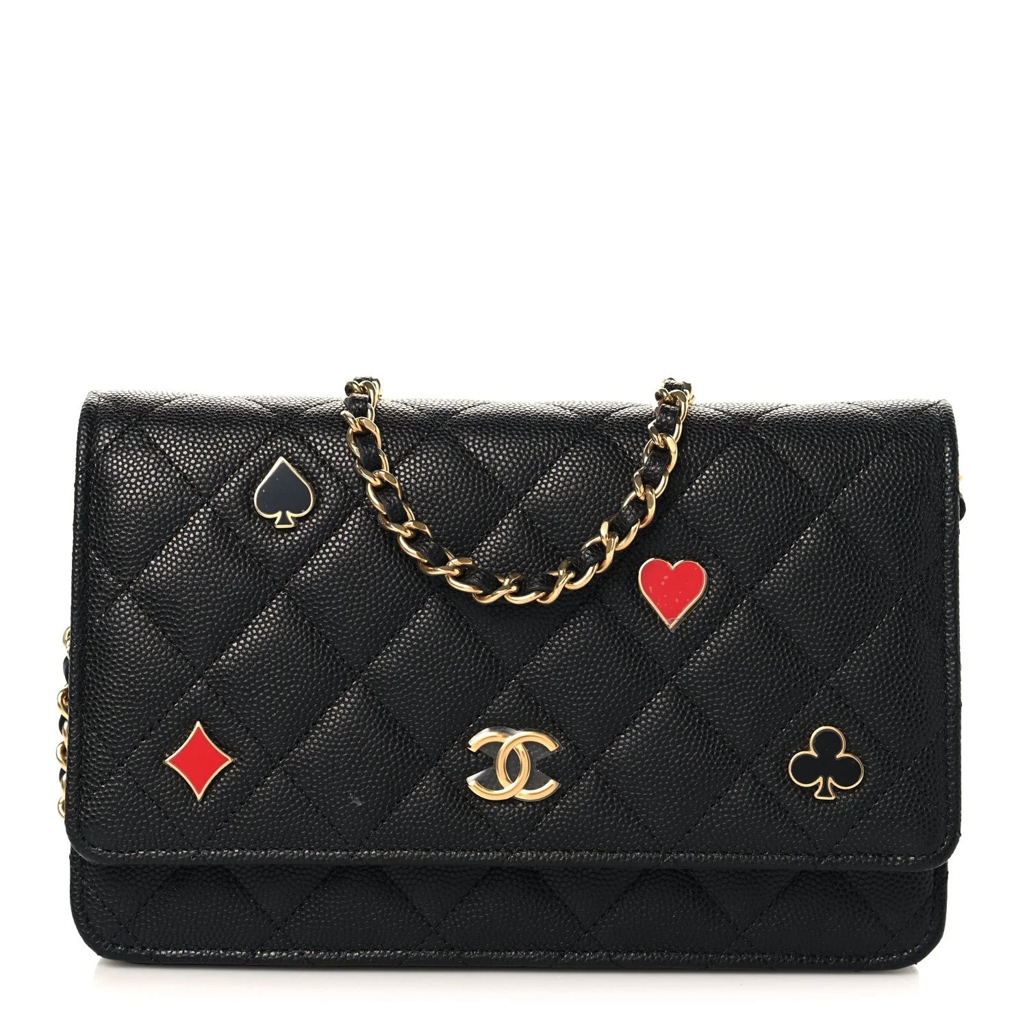Chanel — Enamel Coco Casino Wallet on Chain WOC — Handbag — resale