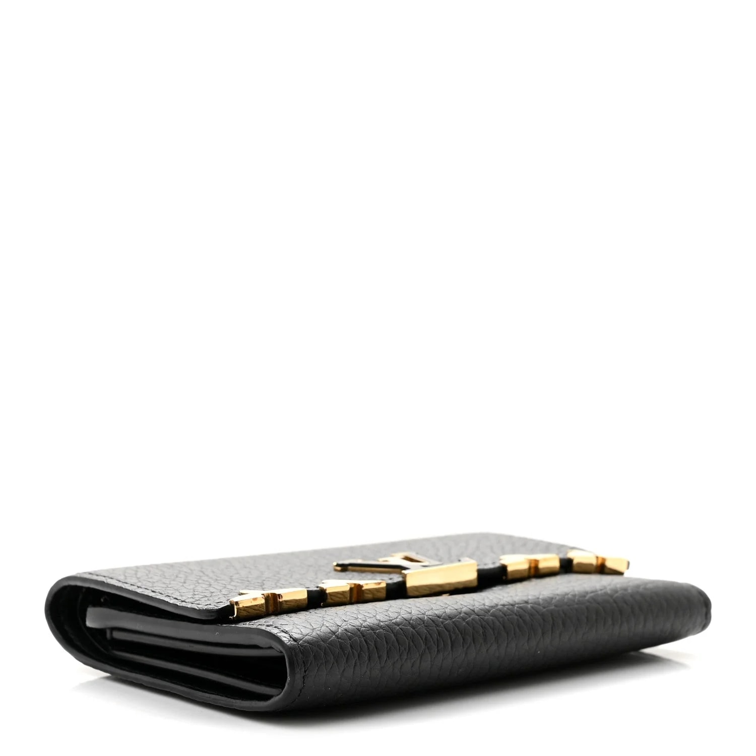 Taurillon Embellished Capucines Compact Wallet 4