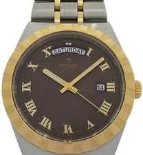 Tudor — Tudor Royal 28603 Automatic 41mm Box Papers Brown Stainless Steel — Watch — resale
