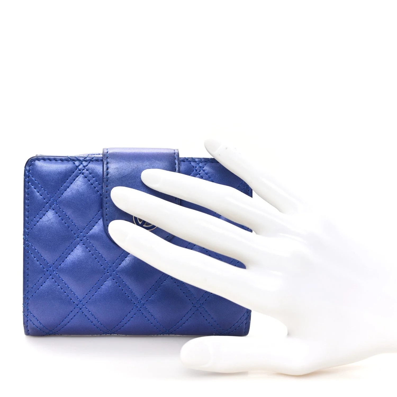 Double Stitch Compact Zipped Pocket Wallet 2
