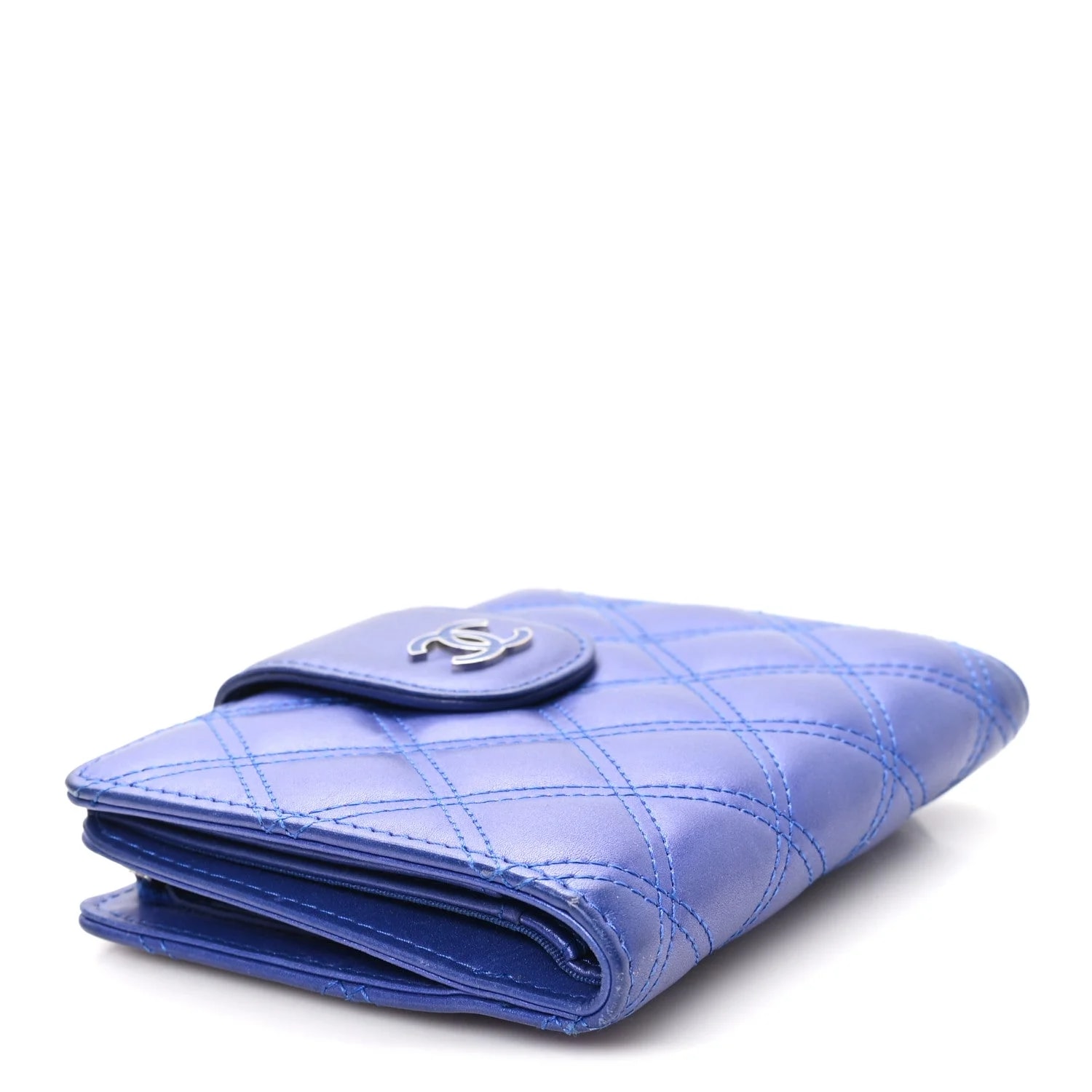 Double Stitch Compact Zipped Pocket Wallet 4