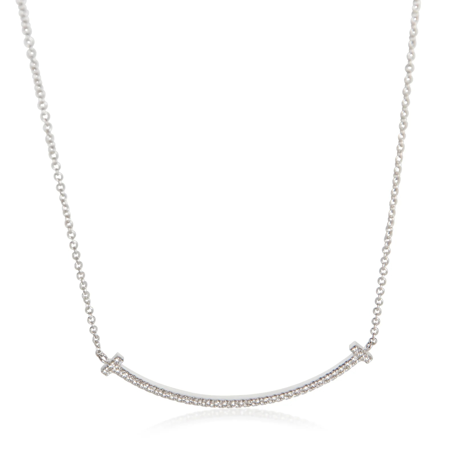 Tiffany & Co. — Tiffany & Co. White Gold Small Model T Smile 18k — Jewelry — resale