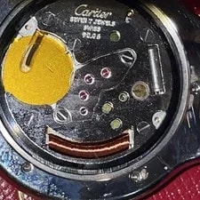 Cartier Must de 21 125000P Two-tone Roman Numeral Bezel Leather 3