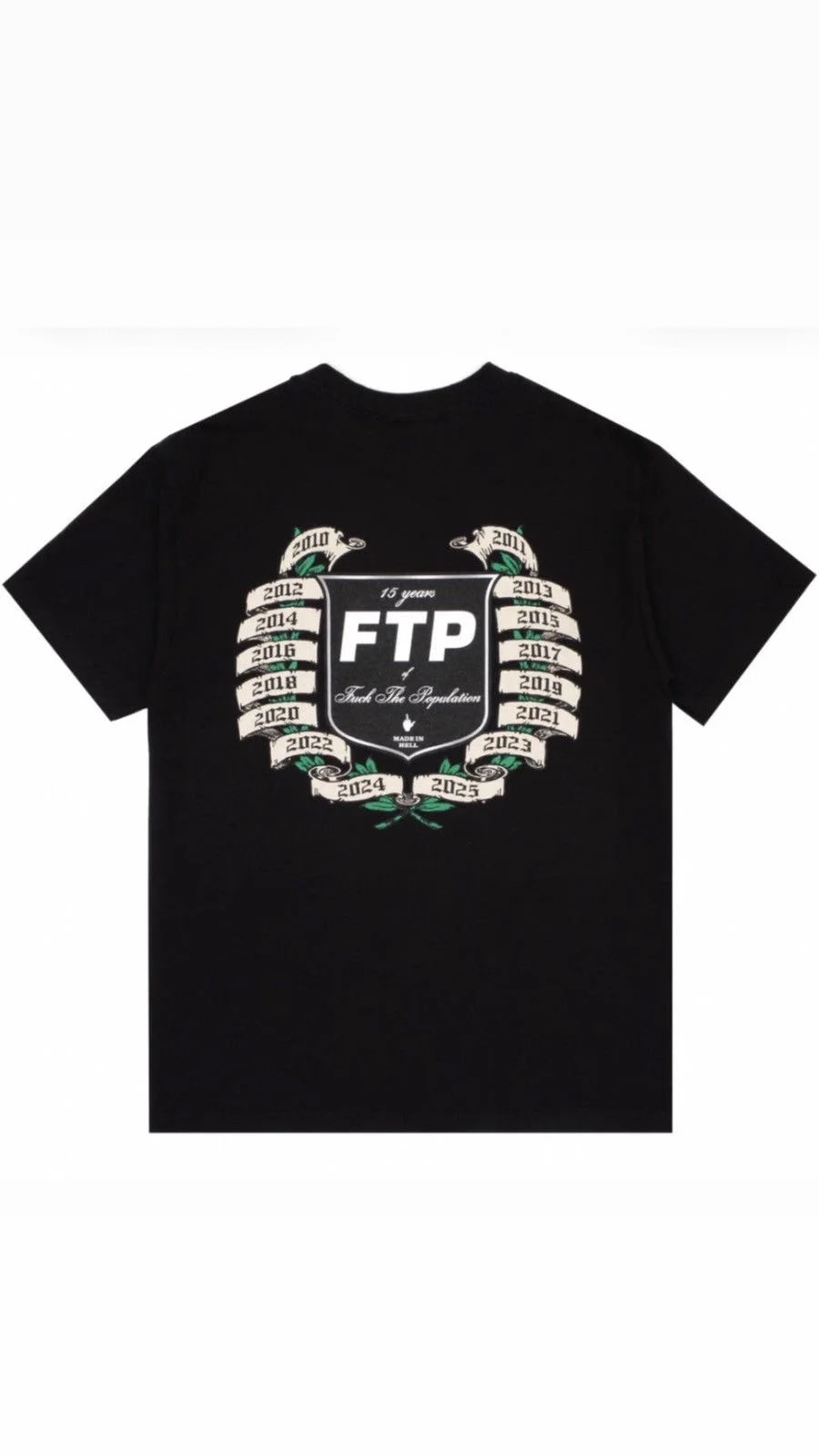FTP 15 Year Anniversary T-Shirt Size Medium New — streetwear — resale