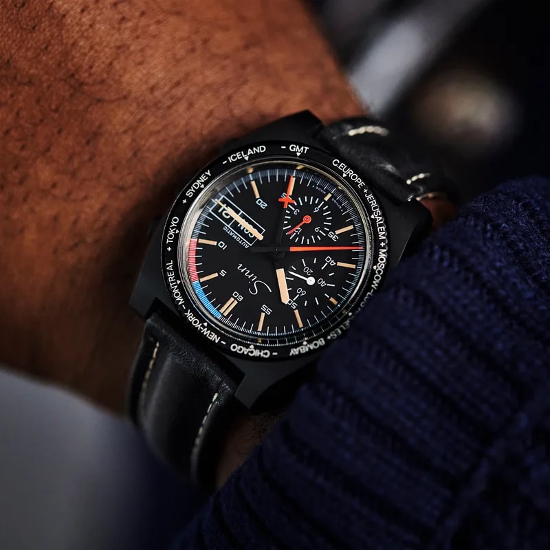 1980s Sinn Chronograph Ref. 143 With World-Time Bezel 2