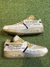 Size 9.5 Preowned Air Max 90 Off-White AA7293-100 3