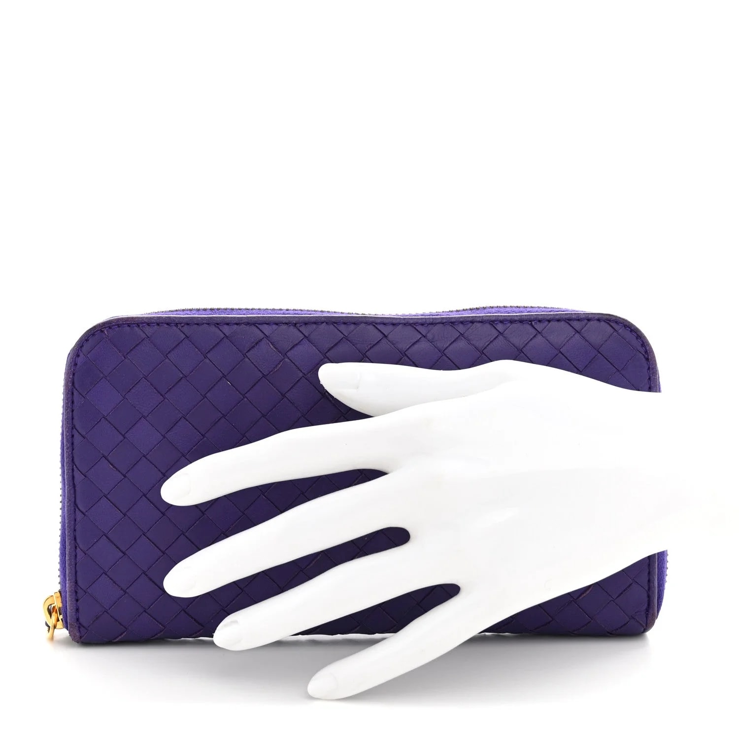 Intrecciato Zip Around Wallet Anemone 2