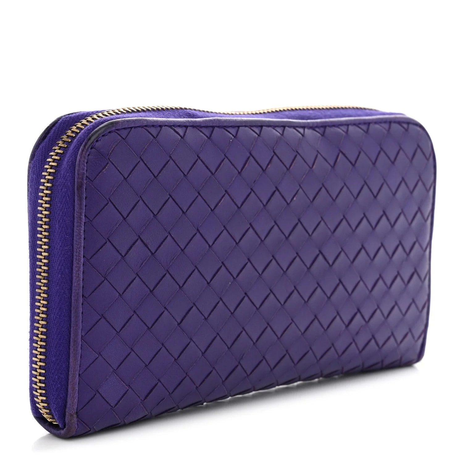 Intrecciato Zip Around Wallet Anemone 3