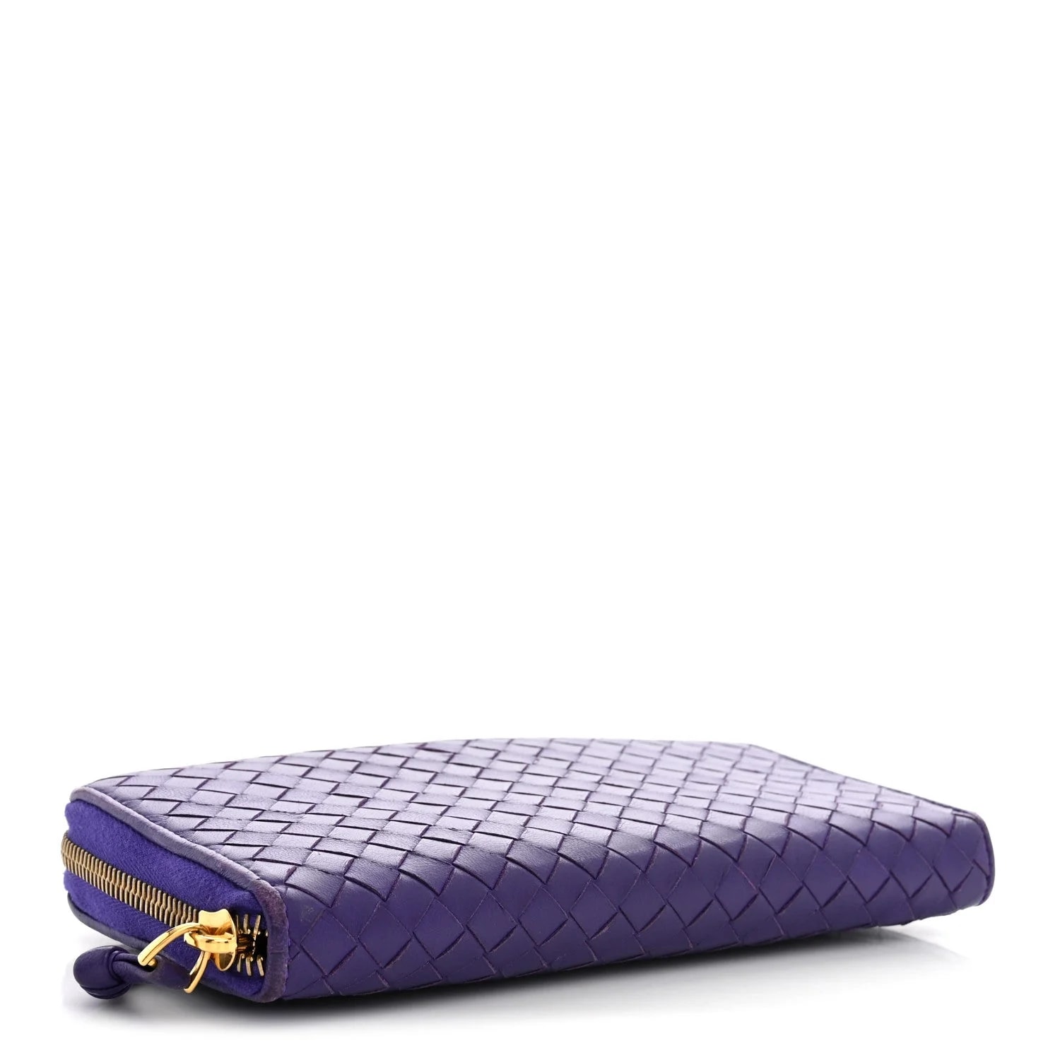 Intrecciato Zip Around Wallet Anemone 4