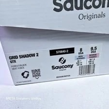 Saucony GTX US 8 / Retro Grid Gore-Tex S70840 2 3