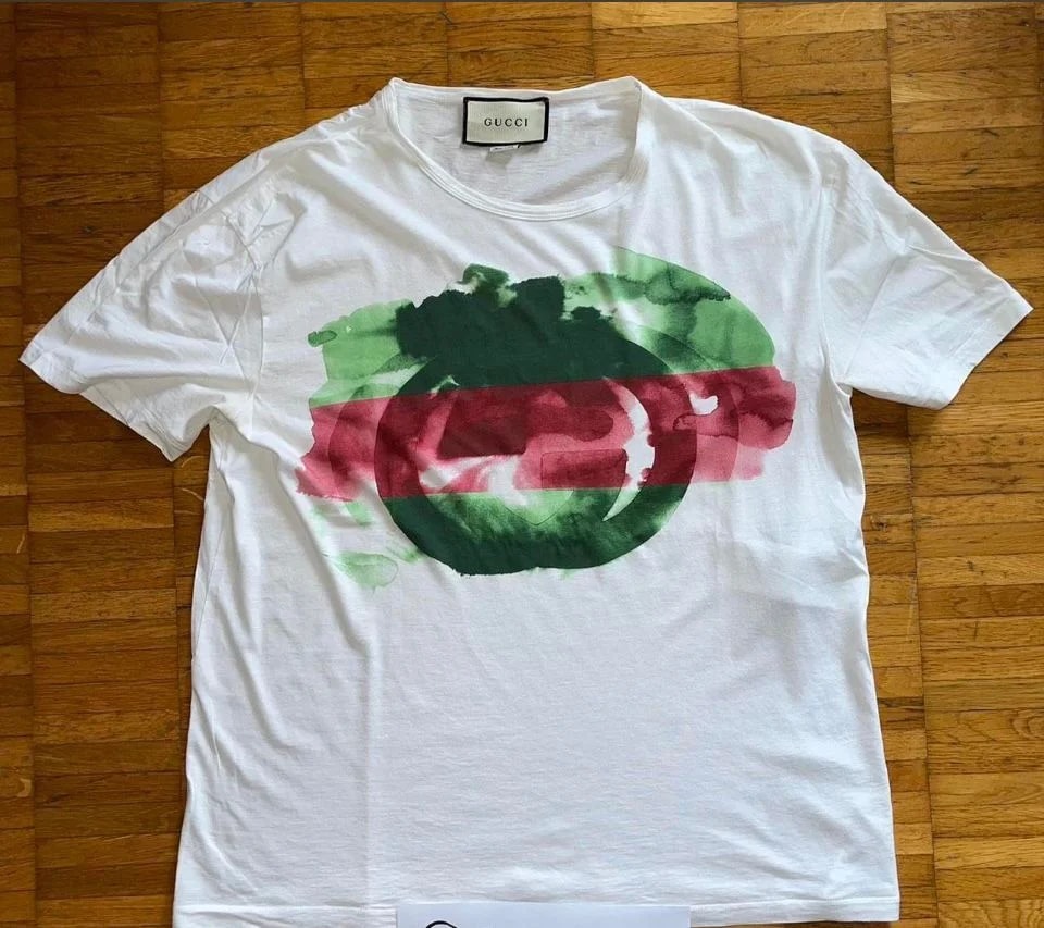 Gucci — Gucci Watercolour Logo GG Tee — streetwear — resale