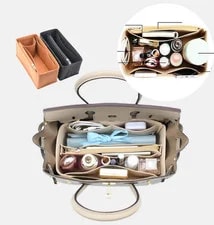 Organizer Insert for Birkin 30 Organizer Felt bag1099camel-M 4