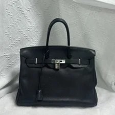 Hermès — Auth Hermès Birkin 35 Large Palladium 100% — Handbag — resale