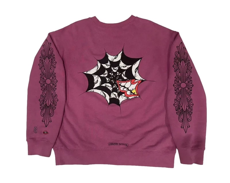 Chrome Hearts — Signed Hearts X Matty Boy Spider Web Crewneck — streetwear — resale