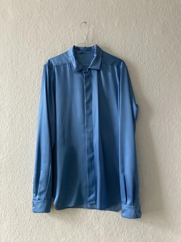 Rick Owens — F/W 20 "Performa" Liquid Latex Nublu Dress Shirt Rick Owens — streetwear — resale