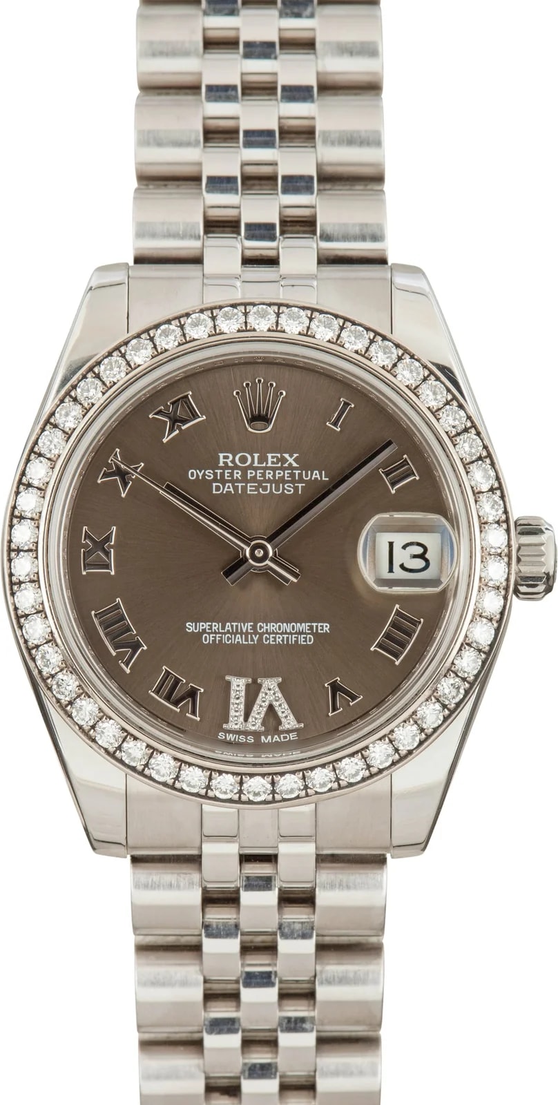 Rolex — Rolex Datejust 31 Ref 178384 Brown Roman Dial — Watch — resale
