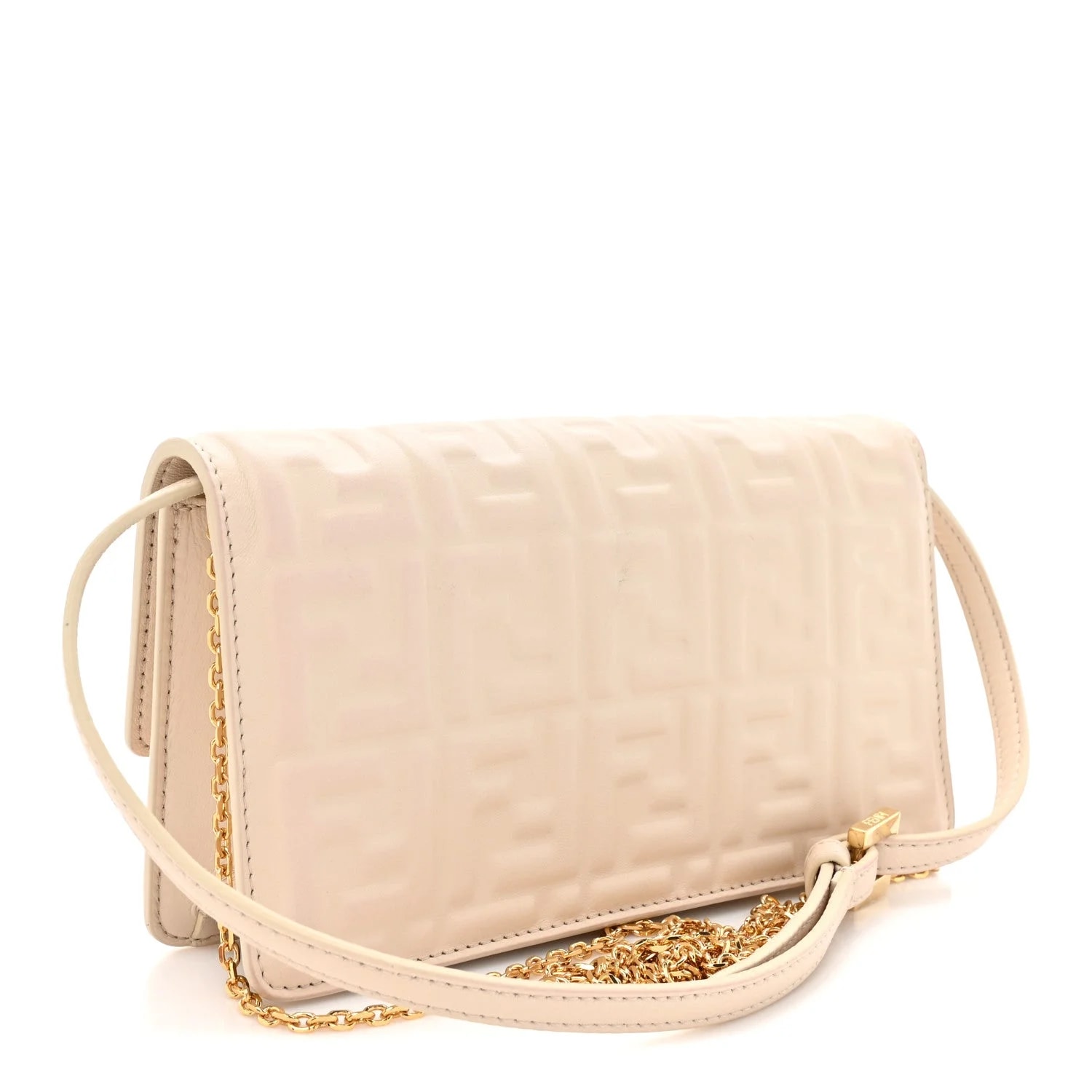 Matisse Embossed Wallet on Chain Baguette Camelia 3