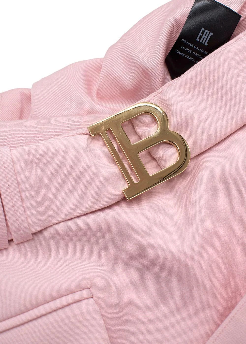 Balmain Belted Mini Skirt 4