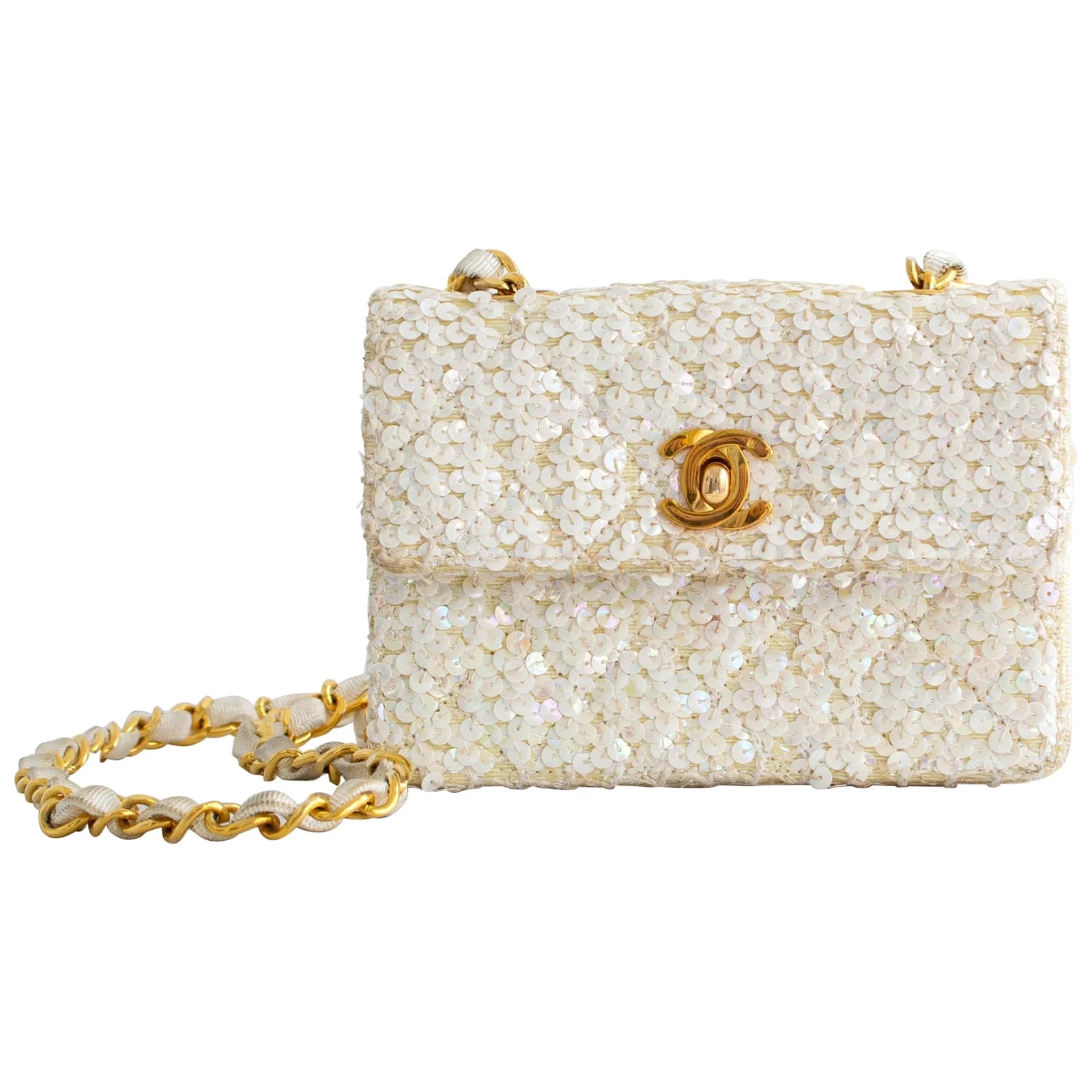 Chanel — Chanel S/S 1991 Iridescent Sequin Flap — Handbag — resale