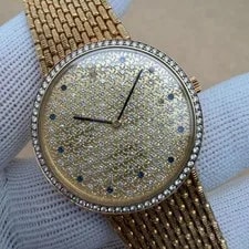 Audemars Piguet Cobra 31mm 18K Yellow Gold Sapphire Dial 4