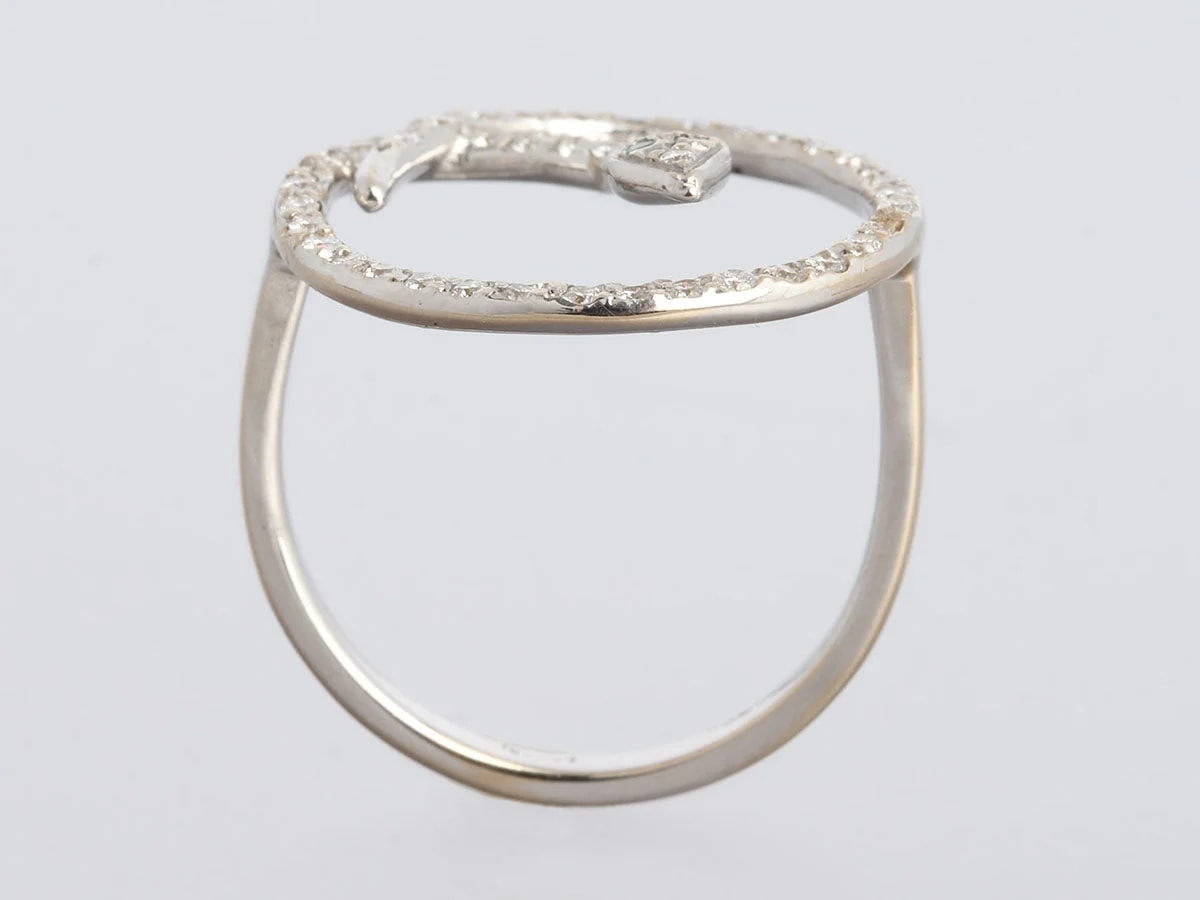 Ileana Makri 18K White Gold Lucky 3