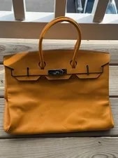 Hermès — Hermes Birkin 35 With Palladium Hardware R Stamp 2014 — Handbag — resale